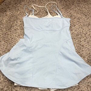Light Blue Women's One Piece Swimsuit